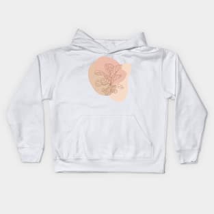 Bohemian Fiddle Leaf Fig Illustration Kids Hoodie